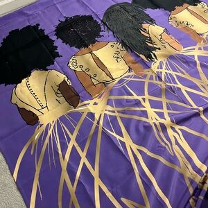 Purple and Gold Shower Curtain